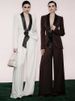K Two Piece Fashionable New Style Contrasting Green Fruit Collar Three-dimensional Flower Suit Pants Set_ecoleips.com