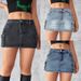Women’s Clothing New Denim Skirt Women's Summer Retro Elastic Slim Workwear Pocket Short Skirt_ecoleips.com