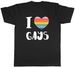 Women's T-Shirts Pride Rainbow Heart Mens T-Shirt I Love Gays LGBTQ+ Tee Gift_ecoleips.com