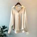 2025 Satin Women's 2025 New Versatile Hanging Top Design Sense Niche Hong Kong Style Shirt Long Sleeved_ecoleips.com