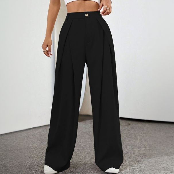 Voya Hot-selling Basic Versatile Casual Pants Commuting, 2026 Spring/summer New Wide-leg Trousers For Office Workers Office Workers' Wide-leg Pants
_ecoleips.com