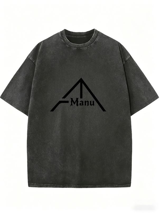 Women's Relaxed Fit Washed Tee, Loose Crew Neck T-Shirt For Daily Streetwear Looks_ecoleips.com