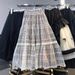Verve Fashion Elastic High Waist Heavy Embroidery Floral Mesh Patchwork A-line Skirt Spring Summer Women's New 2025_ecoleips.com