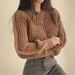 K New Bubble Sleeve Soft Sticky Sweater Women's Fashion Queen Style Loose Hoodie_ecoleips.com