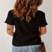 New European And American plus Size Crew Neck T-Shirt Loose Casual Short Sleeve Printed Top for Women_ecoleips.com