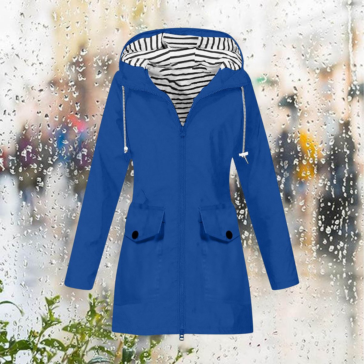 Women’s Waterproof Windbreaker Jacket – Lightweight Hiking & Travel Coat In Black/Army Green/Navy/Ash Grey/Pink/Yellow/Blue/Dark Grey_ecoleips.com