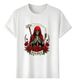 Women's T-Shirts Tshirt Muscle Freaks Santa Muerte Loose Gothic Style Y_ecoleips.com