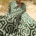 Modest Abaya Dress/Muslim Dress Women Bohemian Geometric Print Button-Down Maxi Dress – Vintage-Inspired Loose Fit Long Sleeve Dress_ecoleips.com