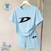 Women's Fashionable Casual Sportswear Set Summer Unisex Versatile T-Shirt Shorts Couple Outfit_ecoleips.com