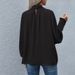 Women's Clothing High Neck Bow Tie Puff Long Sleeve Women's Top Style Loose Fit Versatile Clothing Best Seller_ecoleips.com
