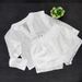 Women's Clothing Spring New Solid Color Long Sleeved V Neck Top Waist Shorts Casual Two Piece Suit_ecoleips.com