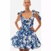 Women's Elegant Slim Fit Floral Print Dress Tie Waist A-Line Skirt Resort Style Summer New_ecoleips.com