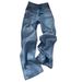 Women's Clothing Retro Narrow Version Popular Wide Leg Jeans For Women Spring High Waist Loose Slim Small Straight Mopping Pants_ecoleips.com