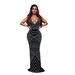 Women's Clothing Fashion Women's Sleeveless Hot Diamond Dress Long Skirt New_ecoleips.com
