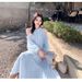 French Gentle Neck Hanging Sleeveless Dress For Women's Summer Petite Temperament, Vest Skirt, Seaside Long Skirt_ecoleips.com