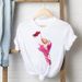 European And American Cross-border Foreign Trade Wholesale Clothing, Nail Polish Pattern Printed Round-neck Plus-size_ecoleips.com