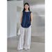 Suitable For All Seasons CLEAN SPACE Relaxed Wide-Leg 2025 New Draped High-Waist Versatile Casual Pants For Women 53996_ecoleips.com