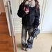 Aria Basics Winter 2025 New Thickened Warm Casual Loose Black Furry Coat With Large Fur Collar And Lamb Wool For Women_ecoleips.com