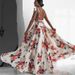 Foreign Trade Hot-Selling European And American Style Bohemian Strap Backless Low-Cut Sexy Flared Long Dress_ecoleips.com