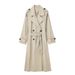 Aria Basics Aria Basics European And American Cross-border Clothing Wholesale: Women's Double-breasted Mid-length Elegant Drapey Loose Casual_ecoleips.com