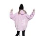 2025 New American Style Loose Women's Casual Jacket Letter Print Hooded Sweatshirt_ecoleips.com