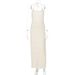 Women's Clothing 2025 Summer New Fashion Sexy Backless Slit Slim-Fit Tie-Up Dress Foreign Trade Wholesale_ecoleips.com