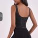 Women's Clothing New Denim Yoga Camisole Vest For Women With Elastic Tights And Chest Pads For Beautiful Back Sports Wear Fitness Tops_ecoleips.com