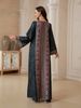Cross-Border Muslim Women's Printed Robe Dress, Plus Size Long Dress, Elegant And Comfortable, Perfect For Daily Wear_ecoleips.com