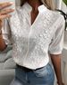 Cross-border 2026 Summer European And American Wish Foreign Trade Women's New V-neck Stand-up Collar Embroidered_ecoleips.com