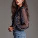 2026 Independent Site European And American Cross-Border Bohemian Paisley Sheer Print Chiffon Shirt_ecoleips.com