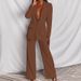 ZL1396 In Stock European And American Cross-Border Hot-Selling New Fashion Professional Women's Long-Sleeve Long-Pants_ecoleips.com