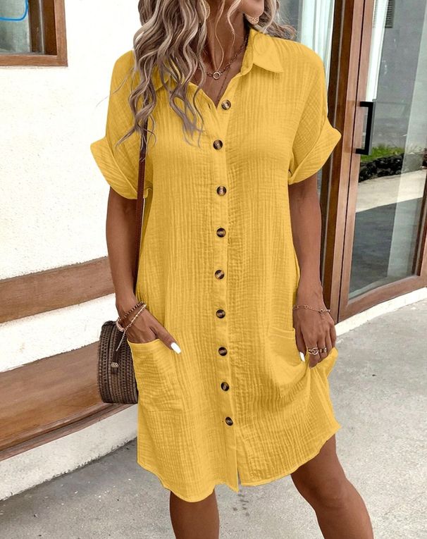 Women Retro Cotton Linen Printed V-neck Long Sleeve Dress Artistic Elegant Style High Waist Available_ecoleips.com