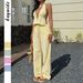 Women's Summer Casual Trousers Set Clothing Vacation Vest_ecoleips.com