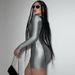 Long Sleeve Zip-Front Jumpsuit For Women, Fashion Bodysuit With Shorts, Trendy Streetwear Catwoman Style Romper_ecoleips.com