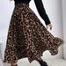 Women's Clothing Sexy Leopard Print High-Waisted Midi Skirt Loose Fitting Maxi Skirt Style Large For Formal & Casual For Women_ecoleips.com