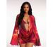 Summer Women's Style Painted Print Swimsuit Mesh See Through Conservative Hot Springs Swimwear_ecoleips.com