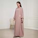New Muslim Hooded Headscarf Long Skirt Rope Fashionable And Elegant Dress Robe_ecoleips.com