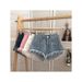 Women’s Clothing Summer New Style Small Pink Denim High Waist Hot Girl Raw Edge Loose Shorts New Style Tassel Hot Pants_ecoleips.com