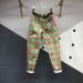Women's Clothing Spring And Autumn New Red And Green Plaid Carrot Jeans Women's Slimming High Waist Curled Harem Pants Trendy_ecoleips.com