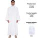 Middle Eastern Arab Priest Clothing, Church Cosplay Costume, Clergy Robe, Pastor's White Ceremonial Robe_ecoleips.com