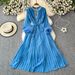 Women's Clothing Fashionable Elegant Socialite Ostrich Feather Cuffs Heavy Duty Rhinestone Studded Neckline European American Style Loose Long Skirt_ecoleips.com