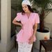 Elegant Floral Print Blouse And Pencil Skirt Set for Women Button-Down Collar 3/4 Sleeve Casual Office Wear Polyester-Spandex Blend_ecoleips.com