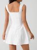 Women's Dresses Summer New Streetwear Fashion Tank Sleeve A-Line Dress Solid Sexy Club Party Female Backless Dresses Clothing_ecoleips.com