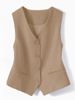 K Suit Vest, Women's Tank Top, New Slim Fit, Outer Layer, Layered, Camisole, Short Clip_ecoleips.com