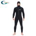 Aria Basics Hooded Thermal Wetsuit For Men Women, 5mm, Zippered, Hooded, Cold-proof Surfing Diving Suit, Fleece-lined And Thickened_ecoleips.com