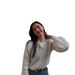 Elegant Lace-Trimmed Oversized Cardigan For Women – Soft Polyester Blend, Comfortable & Stylish Casual Wear_ecoleips.com