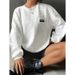 Women's Autumn And Winter Letter-Tipped American Round-Neck Ribbed Mid-Shoulder Sweatshirt_ecoleips.com