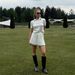Women's Clothing American Style POLO Shirt Set Summer Knitted Top With Pleated Skirt Short Sleeve Collared Clothing_ecoleips.com
