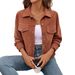 Aria Basics 2025 Autumn European And American Cross-Border Women's Casual Long Sleeve Shirt Jacket Button Retro Literary_ecoleips.com
