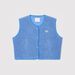 Women's Clothing Fluffy Sleeveless Short Vest Top For Women - Trendy Cropped Button-Up Cardigan With Pockets_ecoleips.com